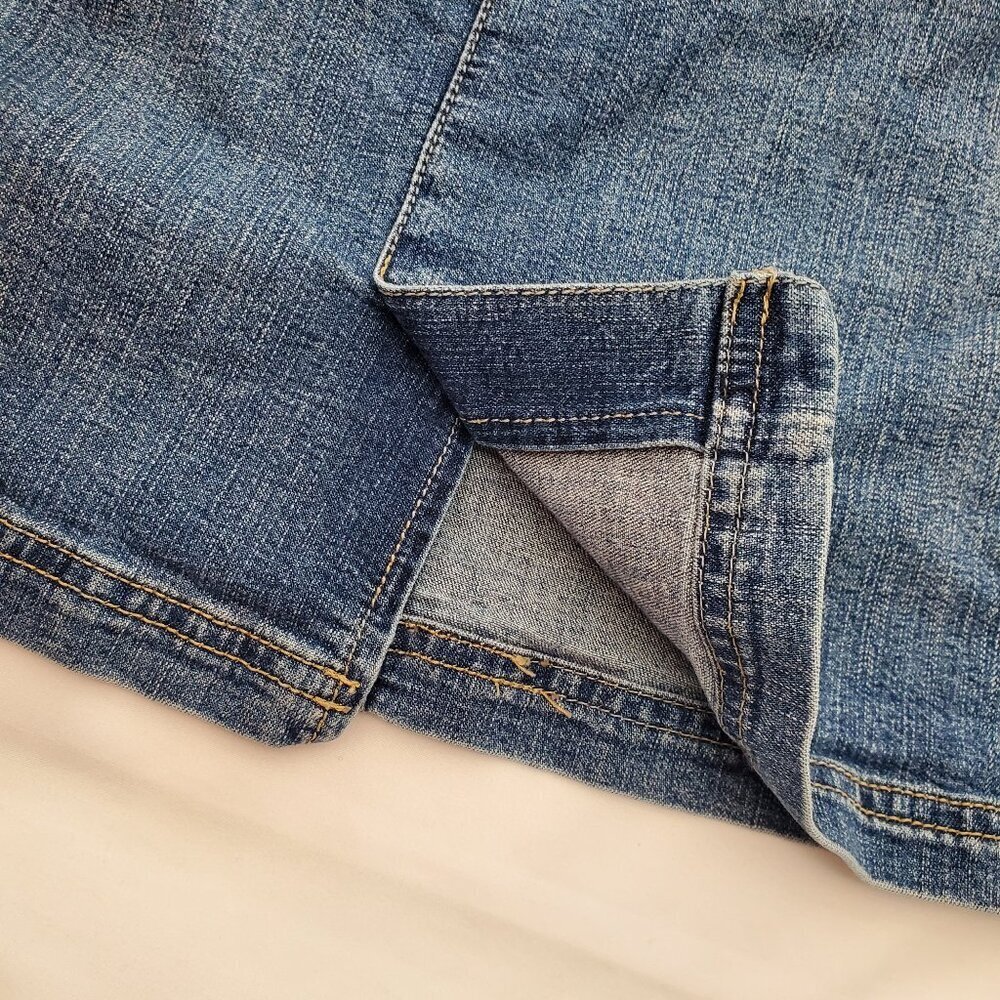 Vintage Y2k/90's Tommy Hilfiger denim CLASSIC Mini Skirt - size 4 - Picture 4 of 8
